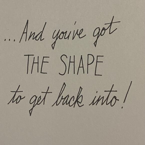 Vtg MCM Get Well Card Unused USA 1960s Female Retro Humor Sunshine Studio - Picture 3 of 5